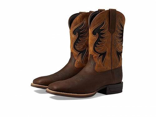 楽天グッズ×グッズ送料無料 アリアト Ariat メンズ 男性用 シューズ 靴 ブーツ ウエスタンブーツ Cowpuncher VentTEK Western Boots - Dark Brown/Golden Mustard