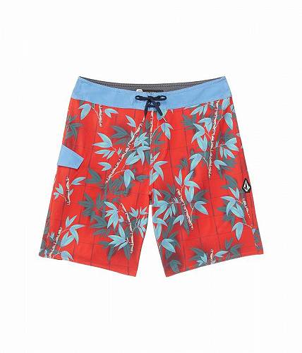 送料無料 ヴォルコム Volcom Kids 男の子用 ファッション 子供服 下着 Lido Print Mod (Big Kids) - Flash Red