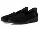 こちらの商品は スケッチャーズ SKECHERS レディース 女性用 シューズ 靴 フラット Arya- Sweet Voice Hands Free Slip-Ins - Black です。 注文後のサイズ変更・キャンセルは出来ませんので、十分なご検討の上でのご注文をお願いいたします。 ※靴など、オリジナルの箱が無い場合がございます。ご確認が必要な場合にはご購入前にお問い合せください。 ※画面の表示と実物では多少色具合が異なって見える場合もございます。 ※アメリカ商品の為、稀にスクラッチなどがある場合がございます。使用に問題のない程度のものは不良品とは扱いませんのでご了承下さい。 ━ カタログ（英語）より抜粋 ━ Get ready to step into a world of ultimate comfort and style by wearing the SKECHERS(R) Arya- Sweet Voice Hands-Free Slip-Ins! Constructed with an innovative engineered knit upper, these slip-ins offer a lightweight and breathable feel. The Skechers Air-Cooled Memory Foam(R) cushioned comfort insole provides all-day support and cushioning. The Stretch Fit(R) design delivers a sock-like comfort that moves with your every stride. With the exclusive Heel Pillow(TM) technology, your foot stays securely in place for enhanced stability. Unlined. Skechers Hands-Free Slip-ins(R) for an easy fit. Skechers(R) logo detail. Machine washable. Round toe design. Flexible traction outsole. ※掲載の寸法や重さはサイズ「7, width B - Medium」を計測したものです. サイズにより異なりますので、あくまで参考値として参照ください. 実寸（参考値）： Heel Height: 約 2.54 cm Weight: 6.4 oz ■サイズの幅(オプション)について Slim &lt; Narrow &lt; Medium &lt; Wide &lt; Extra Wide S &lt; N &lt; M &lt; W A &lt; B &lt; C &lt; D &lt; E &lt; EE(2E) &lt; EEE(3E) ※足幅は左に行くほど狭く、右に行くほど広くなります ※標準はMedium、M、D(またはC)となります ※メーカー毎に表記が異なる場合もございます