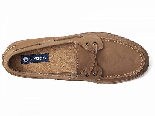 送料無料 スペリー Sperry メンズ 男性用 シューズ 靴 ボートシューズ Authentic Original 2-Eye Double Sole - Tan Nubuck 2