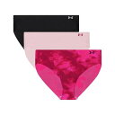 送料無料 アンダーアーマー Under Armour レディース 女性用 ファッション 下着 ショーツ Seamless Bikini - 3 PK Print...