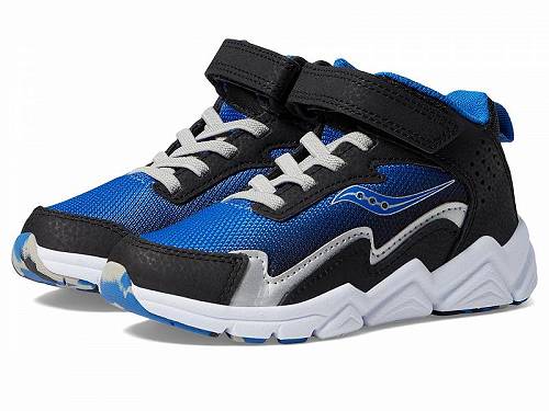 送料無料 サッカニー Saucony Kids 男の子用 キッズシューズ 子供靴 スニーカー 運動靴 Flash A/C Mid (Little Kid/Big Kid) - Black/Blue