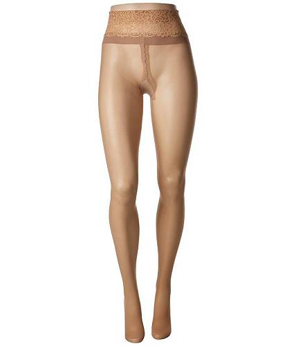 送料無料 コマンドー Commando レディース 女性用 ファッション 下着 ストッキング Sexy Sheers with Lace Waistband H10T14 - Medium Nude