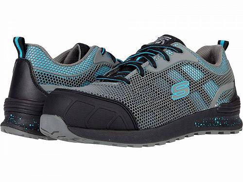 送料無料 スケッチャーズ SKECHERS Work レディース 女性用 シューズ 靴 スニーカー 運動靴 Bulklin - Lyndale Composite Toe - Gray/Aqua