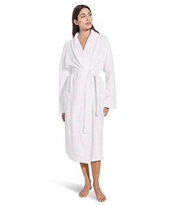 送料無料 エバージェイ Eberjey ファッション パジャマ 寝巻き バスローブ Unisex Terry Robe - White