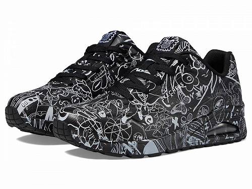 送料無料 スケッチャーズ SKECHERS レディース 女性用 シューズ 靴 スニーカー 運動靴 Vexx: Uno - Process Sketch - Black/White