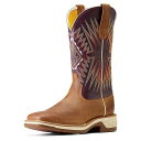 こちらの商品は アリアト Ariat レディース 女性用 シューズ 靴 ブーツ ウエスタンブーツ Ridgeback Western Boot - Toasty Tan です。 注文後のサイズ変更・キャンセルは出来ませんので、十分なご検討の上でのご注文をお願いいたします。 ※靴など、オリジナルの箱が無い場合がございます。ご確認が必要な場合にはご購入前にお問い合せください。 ※画面の表示と実物では多少色具合が異なって見える場合もございます。 ※アメリカ商品の為、稀にスクラッチなどがある場合がございます。使用に問題のない程度のものは不良品とは扱いませんのでご了承下さい。 ━ カタログ（英語）より抜粋 ━ Step into a cozy and breathable comfort by wearing Ariat(R) Ridgeback Western Boot. The boot features a broad square toe to let your fingers adjust well. Pull tabs ensure easy on/off. The boot is made of leather upper with western stitching on the shaft that adds a whole lot of style. A double-stitched welt, stockman heel, and a brown shaft with purple overlay and multicolored stitching give new color to your steps. Flexible foam midsole. Performance duratread rubber outsole with a multicolored design. ※掲載の寸法や重さはサイズ「7, width B - Medium」を計測したものです. サイズにより異なりますので、あくまで参考値として参照ください. 実寸（参考値）： Heel Height: 約 3.81 cm Weight: 約 680 g Shaft: 約 27.94 cm ■サイズの幅(オプション)について Slim &lt; Narrow &lt; Medium &lt; Wide &lt; Extra Wide S &lt; N &lt; M &lt; W A &lt; B &lt; C &lt; D &lt; E &lt; EE(2E) &lt; EEE(3E) ※足幅は左に行くほど狭く、右に行くほど広くなります ※標準はMedium、M、D(またはC)となります ※メーカー毎に表記が異なる場合もございます