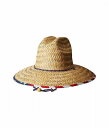 送料無料 サンディエゴハットカンパニー San Diego Hat Company メンズ 男性用 ファッション雑貨 小物 帽子 サンハット Straw Lifeguard w/ Under Brim Print - Multi