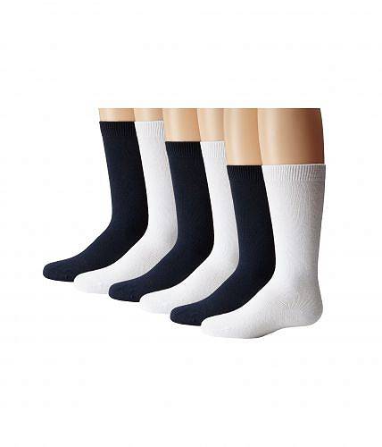 送料無料 ジェフェリーズソックス Jefferies Socks 女の子用 ファッション 子供服 ソックス 靴下 Seamless Big Hug 6 Pair Pack (Infant/Toddler/Little Kid/Big Kid/Adult) - White/Navy