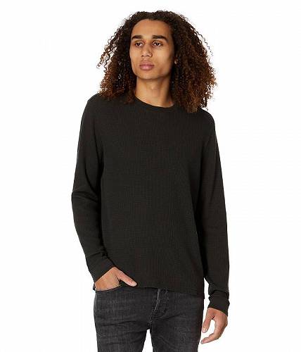 送料無料 ジョーンバルバトス John Varvatos メンズ 男性用 ファッション セーター Dante Long Sleeve Waffle Crew w/ Ottoman Rib K6415Z4 - Kelp