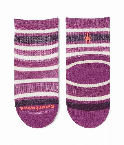 送料無料 Smartwool Kids キッズ 子供用 ファッション 子供服 ソックス 靴下 Hike Light Cushion Striped Crew Socks (Toddler/Little Kid/Big Kid) - Meadow Mauve