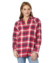  bL[uh Lucky Brand fB[X p t@bV {^Vc Oversized Plaid Tunic - Red Clover Plaid