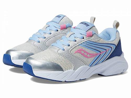 送料無料 サッカニー Saucony Kids 女の子用 キッズシューズ 子供靴 スニーカー 運動靴 Wind FST (Little Kid/Big Kid) - Silver/Blue/Pink