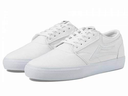 送料無料 ラカイ Lakai メンズ 男性用 シューズ 靴 スニーカー 運動靴 Griffin - White Canvas 2