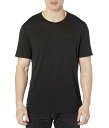 送料無料 ジョーンバルバトス John Varvatos メンズ 男性用 ファッション Tシャツ Bond Short Sleeve Burnout Crew K6047X88 - Black