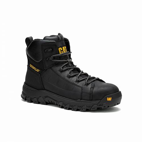 送料無料 キャタピラー Caterpillar メンズ 男性用 シューズ 靴 ブーツ ワークブーツ Threshold Rebound Waterproof Non Metallic Composite Toe - Black