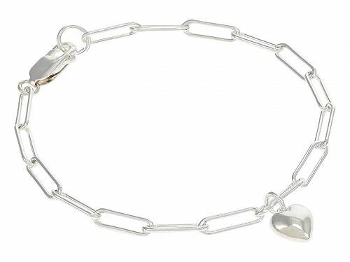 送料無料 ドギャード Dogeared レディース 女性用 ジュエリー 宝飾品 ブレスレット Love Is The Answer Full Heart Charm Bracelet - Silver