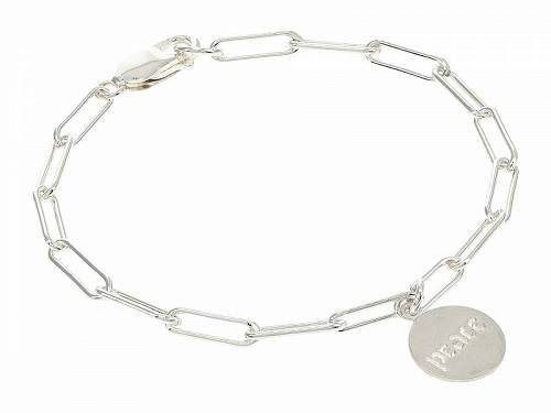 送料無料 ドギャード Dogeared レディース 女性用 ジュエリー 宝飾品 ブレスレット Comes From Within Peace Charm Bracelet - Silver