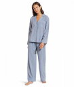 送料無料 エバージェイ Eberjey レディース 女性用 ファッション パジャマ 寝巻き Nautico Long Pj Set - Wedgewood Blue/White