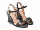 コールハーン 送料無料 コールハーン Cole Haan レディース 女性用 シューズ 靴 ヒール Josie Wedge Sandals - Black Leather