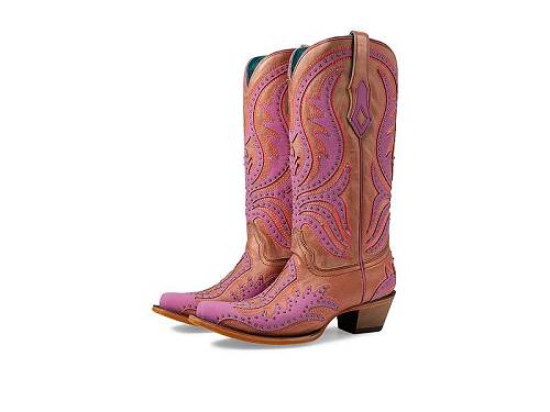 送料無料 コーラルブーツ Corral Boots レディース 女性用 シューズ 靴 ブーツ ウエスタンブーツ C3970 - Pink