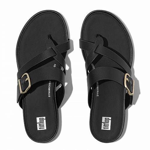 こちらの商品は フィットフロップ FitFlop レディース 女性用 シューズ 靴 サンダル Gracie Buckle Leather Strappy Toe-Post Sandals - Black です。 注文後のサイズ変更・キャンセルは出来ませんので、十分なご検討の上でのご注文をお願いいたします。 ※靴など、オリジナルの箱が無い場合がございます。ご確認が必要な場合にはご購入前にお問い合せください。 ※画面の表示と実物では多少色具合が異なって見える場合もございます。 ※アメリカ商品の為、稀にスクラッチなどがある場合がございます。使用に問題のない程度のものは不良品とは扱いませんのでご了承下さい。 ━ カタログ（英語）より抜粋 ━ Click here to learn more about the biomechanically engineered, ergonomic FitFlop(R) footbed. Click here for the women&#039;s FitFlop sizing guide. FitFlop(TM) Gracie Buckle Leather Strappy Toe-Post Sandals are light on your feet. It is crafted from leather upper, faux suede lining, and rubber insole. This pair of sandals features round toe design, strappy upper, slip-on style with buckled detailing, anatomically contoured footbeds that give natural support and FitFlop&#039;s high-rebound Dynamicush cushioning hidden in those light ultra-svelte soles. Rubber outsole. Product measurements were taken using size 7, width M (B). サイズにより異なりますので、あくまで参考値として参照ください. 実寸（参考値）： Heel Height: 約 3.05 cm Weight: 1 lb ■サイズの幅(オプション)について Slim &lt; Narrow &lt; Medium &lt; Wide &lt; Extra Wide S &lt; N &lt; M &lt; W A &lt; B &lt; C &lt; D &lt; E &lt; EE(2E) &lt; EEE(3E) ※足幅は左に行くほど狭く、右に行くほど広くなります ※標準はMedium、M、D(またはC)となります ※メーカー毎に表記が異なる場合もございます