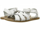 こちらの商品は Salt Water Sandal by Hoy Shoes 女の子用 キッズシューズ 子供靴 サンダル The Original Sandal (Big Kid/Adult) - White です。 注文後のサイズ変更・キャンセルは出来ませんので、十分なご検討の上でのご注文をお願いいたします。 ※靴など、オリジナルの箱が無い場合がございます。ご確認が必要な場合にはご購入前にお問い合せください。 ※画面の表示と実物では多少色具合が異なって見える場合もございます。 ※アメリカ商品の為、稀にスクラッチなどがある場合がございます。使用に問題のない程度のものは不良品とは扱いませんのでご了承下さい。 ━ カタログ（英語）より抜粋 ━ Crafted from hand-stitched, water-friendly leather in a classic design, The Original Sandal is perfect for all of her favorite beach wear. Open, round-toe silhouette features woven detailing at the vamp and an adjustable rust-free brass buckle closure. A breathable leather lining and footbed ensure comfortable all-day wear. Vulcanized rubber outsole. ※掲載の寸法や重さはサイズ「5 Big Kid, Women&#039;s 7, width M」を計測したものです. サイズにより異なりますので、あくまで参考値として参照ください. 靴の重さは片側のみのものとなります. 実寸（参考値）： Weight: 約 170 g ■サイズの幅(オプション)について Slim &lt; Narrow &lt; Medium &lt; Wide &lt; Extra Wide S &lt; N &lt; M &lt; W A &lt; B &lt; C &lt; D &lt; E &lt; EE(2E) &lt; EEE(3E) ※足幅は左に行くほど狭く、右に行くほど広くなります ※標準はMedium、M、D(またはC)となります ※メーカー毎に表記が異なる場合もございます