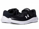 こちらの商品は アンダーアーマー Under Armour Kids 男の子用 キッズシューズ 子供靴 スニーカー 運動靴 Pursuit 3 AC (Little Kid) - Black/Black/White です。 注文後のサイズ変更・キャンセルは出来ませんので、十分なご検討の上でのご注文をお願いいたします。 ※靴など、オリジナルの箱が無い場合がございます。ご確認が必要な場合にはご購入前にお問い合せください。 ※画面の表示と実物では多少色具合が異なって見える場合もございます。 ※アメリカ商品の為、稀にスクラッチなどがある場合がございます。使用に問題のない程度のものは不良品とは扱いませんのでご了承下さい。 ━ カタログ（英語）より抜粋 ━ Let them run for miles without tiring their feet in the lightweight and breathable Under Armour(R) Kids Pursuit 3 AC Running Shoes. Breathable mesh upper. Textile lining and insole. High rebound EVA footbed offers superior arch support and stability. Padded foam around the ankle collar and under the tongue for added cushioning comfort. One-piece EVA midsole for transforming cushioned landings into explosive takeoffs. Hook-and-loop strap with elasticized laces for an adjustable fit. Round toe silhouette. Tire-inspired synthetic outsole offers ultimate flexibility and traction control. ※掲載の寸法や重さはサイズ「3 Little Kid, width M」を計測したものです. サイズにより異なりますので、あくまで参考値として参照ください. 実寸（参考値）： Weight: 約 170 g ■サイズの幅(オプション)について Slim &lt; Narrow &lt; Medium &lt; Wide &lt; Extra Wide S &lt; N &lt; M &lt; W A &lt; B &lt; C &lt; D &lt; E &lt; EE(2E) &lt; EEE(3E) ※足幅は左に行くほど狭く、右に行くほど広くなります ※標準はMedium、M、D(またはC)となります ※メーカー毎に表記が異なる場合もございます