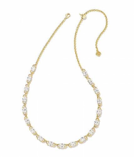 送料無料 ケンドラスコット Kendra Scott レディース 女性用 ジュエリー 宝飾品 ネックレス Genevieve Strand Necklace - Gold White Cubic Zirconia