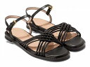 こちらの商品は コールハーン Cole Haan レディース 女性用 シューズ 靴 サンダル Jitney Knot Sandals - Black Leather です。 注文後のサイズ変更・キャンセルは出来ませんので、十分なご検討の上でのご注文をお願いいたします。 ※靴など、オリジナルの箱が無い場合がございます。ご確認が必要な場合にはご購入前にお問い合せください。 ※画面の表示と実物では多少色具合が異なって見える場合もございます。 ※アメリカ商品の為、稀にスクラッチなどがある場合がございます。使用に問題のない程度のものは不良品とは扱いませんのでご了承下さい。 ━ カタログ（英語）より抜粋 ━ Unleash your fashion-forward side by donning the Cole Haan(R) Jitney Knot Sandals. Boasting stunning tubular strappy vintage-inspired knot detailed upper, these sandals are the epitome of modern elegance. The leather sock lining and leather insole ensures a soft and luxurious feel with every step. 3D Lux Comfort sock provides layers of shock absorption, arch support, and exceptional cushioning. Ankle strap with functional &quot;CH&quot; branded buckle closure. Square toe design with wheeled welt. Polyurethane outsole. ※掲載の寸法や重さはサイズ「7, width B - Medium」を計測したものです. サイズにより異なりますので、あくまで参考値として参照ください. 実寸（参考値）： Heel Height: 約 1.27 cm Weight: 約 110 g ■サイズの幅(オプション)について Slim &lt; Narrow &lt; Medium &lt; Wide &lt; Extra Wide S &lt; N &lt; M &lt; W A &lt; B &lt; C &lt; D &lt; E &lt; EE(2E) &lt; EEE(3E) ※足幅は左に行くほど狭く、右に行くほど広くなります ※標準はMedium、M、D(またはC)となります ※メーカー毎に表記が異なる場合もございます