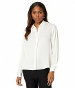  jbNAh][ NIC+ZOE fB[X p t@bV {^Vc Satin Chiffon Shirt - Classic Cream