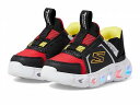 送料無料 スケッチャーズ SKECHERS KIDS 男の子用 キッズシューズ 子供靴 スニーカー 運動靴 Skechers Hands Free Slip-Ins-Hypno-Flash 2.0-Vexlux (Little Kid/Big Kid) - Black/Red