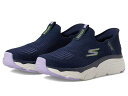 送料無料 スケッチャーズ SKECHERS レディース 女性用 シューズ 靴 スニーカー 運動靴 Max Cushioning Elite Smooth Transition Hands Free Slip-Ins - Navy/Lavender