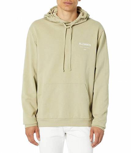 楽天グッズ×グッズ送料無料 AllSaints メンズ 男性用 ファッション パーカー スウェット Underground Oth Hoodie - Green/Chalk White