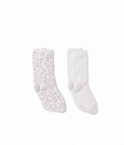  xAt[hh[Y Barefoot Dreams fB[X p t@bV \bNX C Cozy Chic(R) In The Wild 2-Pair Socks Set - Cream/Stone Multi