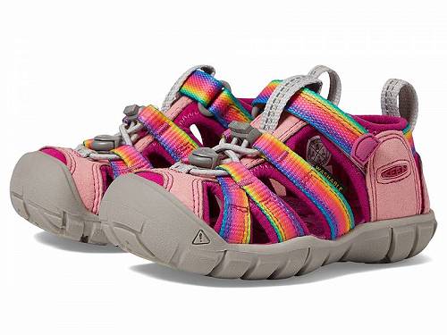 楽天グッズ×グッズ送料無料 キーン Keen Kids 女の子用 キッズシューズ 子供靴 サンダル Seacamp II CNX （Toddler/Little Kid/Big Kid） - Rainbow/Festival Fuchsia