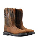 送料無料 アリアト Ariat メンズ 男性用 シューズ 靴 ブーツ ワークブーツ Sierra Shock Shield Patriot Steel Toe ...