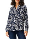  jbNAh][ NIC+ZOE fB[X p t@bV {^Vc Sweet Strokes Shirt - Indigo Multi