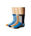 送料無料 ジェフェリーズソックス Jefferies Socks 男の子用 ファッション 子供服 ソックス 靴下 Gingham/Color Block/Argyle Crew Socks 3-Pair Pack (Toddler/Little Kid/Big Kid) - Multi