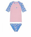 送料無料 ロキシー Roxy Kids 女の子用 スポーツ・アウトドア用品 キッズ 子供用水着 Lorem Short Sleeve Rashguard (Toddler/Little Kids/Big Kids) - Ultramarine Lorem