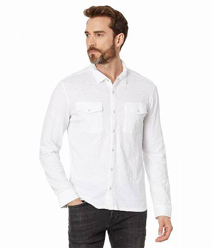 送料無料 ジョーンバルバトス John Varvatos メンズ 男性用 ファッション ボタンシャツ Arvon Shirt - White