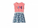 送料無料 Hatley Kids 女の子用 ファッション 子供服 ドレス Love Elastic Waist Dress (Toddler/Little Kid/Big Kid) - Salmon Rose