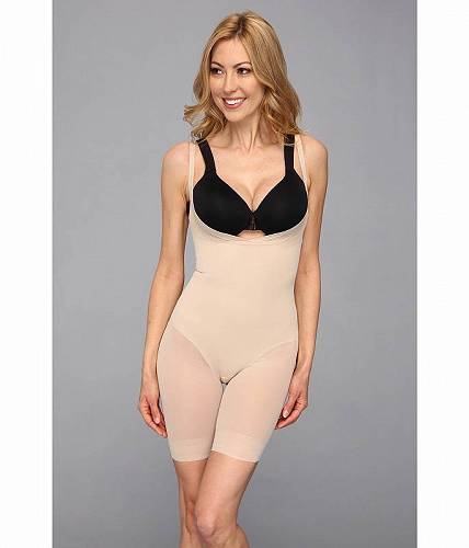 送料無料 ミラクルスーツ Miraclesuit Shapewear レディース 女性用 ファッション 下着 ショーツ Extra Firm Sheer Shaping Open Bust Mid-Thigh Slimmer - Nude