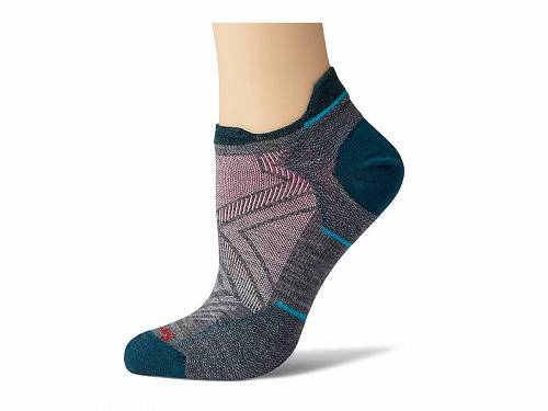 楽天グッズ×グッズ送料無料 スマートウール Smartwool レディース 女性用 ファッション ソックス 靴下 Run Zero Cushion Low Ankle - Medium Gray