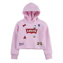 送料無料 リーバイス Levi s(R) Kids 女の子用 ファッション 子供服 パーカー スウェット ジャケット Hello Kitty High-Rise Hoodie (Toddler) - Pink Lady