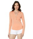  grX}V[ TravisMathew fB[X p t@bV AE^[ WPbg R[g WPbg Cloud Henley Long Sleeve - Canyon Sunset