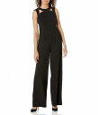 送料無料 カルバンクライン Calvin Klein レディース 女性用 ファッション ジャンプスーツ つなぎ セット Sleeveless Jumpsuit with Cut Outs - Black