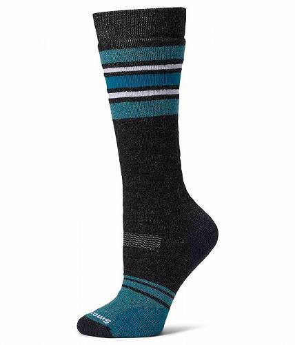  X}[gE[ Smartwool fB[X p t@bV \bNX C Snowboard Full Cushion Tube Stripe Over the Calf - Charcoal