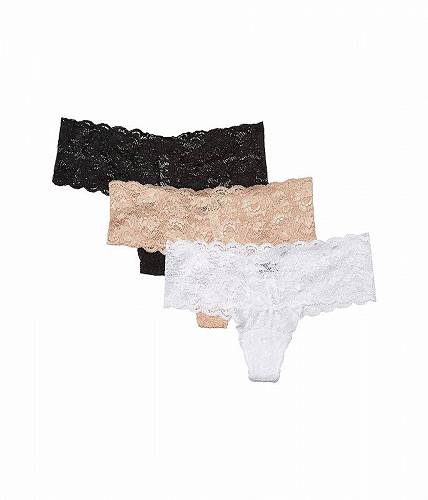 ̵ ٥ Cosabella ǥ  եå  硼 Never Say Never Comfie Cutie Thong 3-Pack - Black/White/Sette