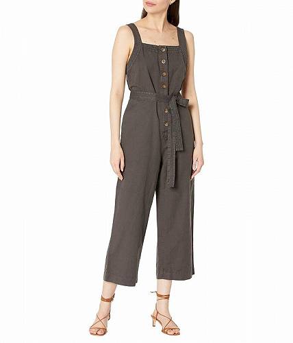 送料無料 ラッキーブランド Lucky Brand レディース 女性用 ファッション ジャンプスーツ つなぎ セット Button Front Jumpsuit - Raven